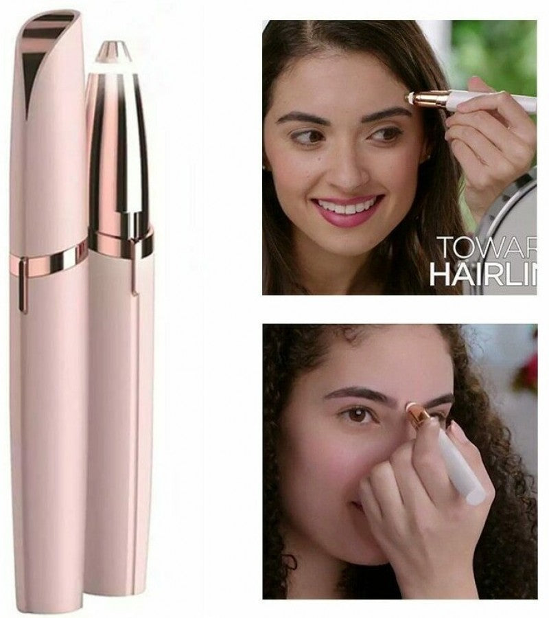 Finishing Touch Flawless Brows Eyebrow Hair Remover for Women, Electric Eyebrow Razor for Women with LED Light for Instant and Painless Hair Removal