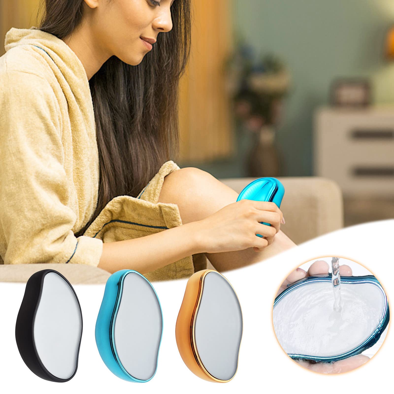 Hot Crystal Physical Hair Removal Eraser Glass Hair Remover Painless Epilator Easy Cleaning Reusable Body Care Depilation Tool