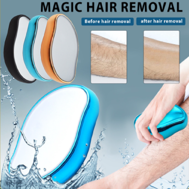 Hot Crystal Physical Hair Removal Eraser Glass Hair Remover Painless Epilator Easy Cleaning Reusable Body Care Depilation Tool