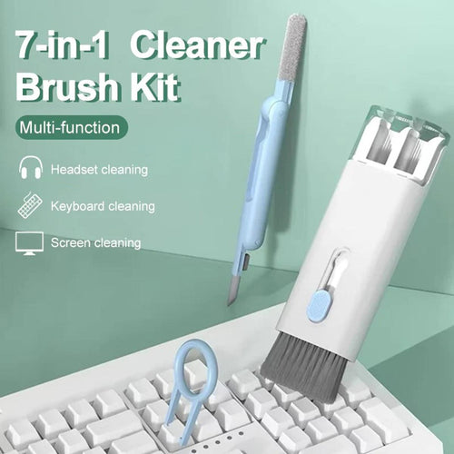 7 in 1 Computer Keyboard Cleaner Brush Kit Earphone Cleaning Pen For Headset iPad Phone Cleaning Tools Cleaner Keycap Puller Kit